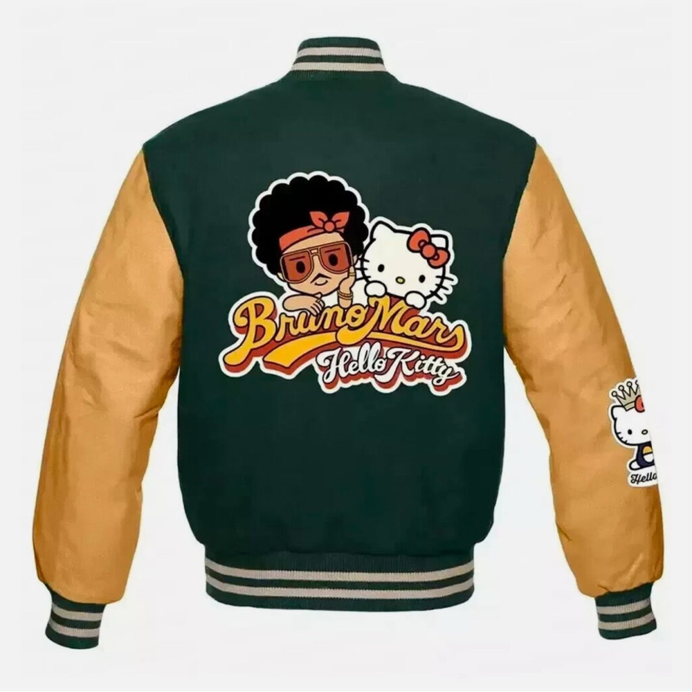 Bruno Mars x Hello Kitty Varsity Jacket  Collaboration limited Size men’s small